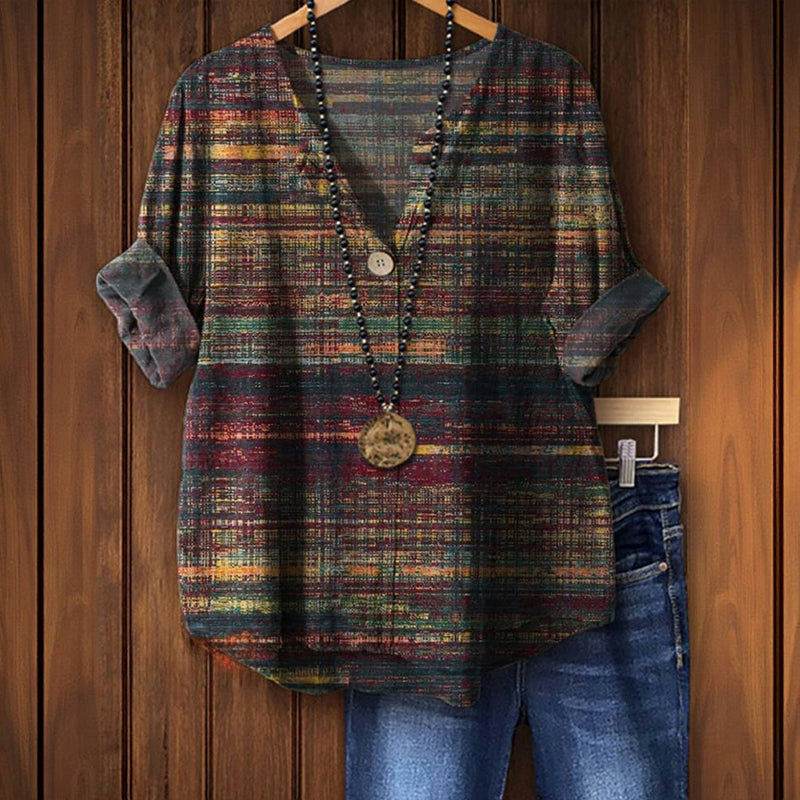 Verena - Colorful Vintage Style Blouse