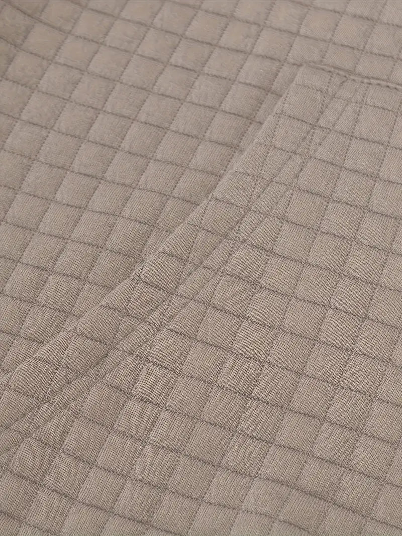 Luc - Textured Grid Hooded Sweatshirt