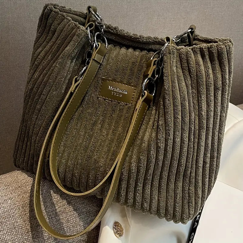 Vanessa - Modern Spacious Corduroy Bag