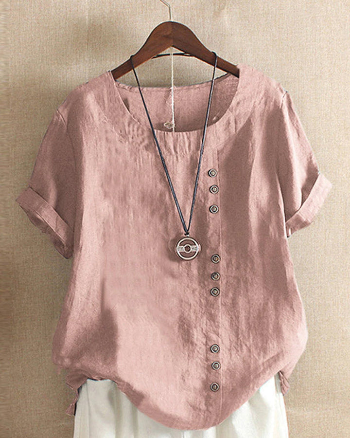 Gina - Comfy Short Sleeve Blouse
