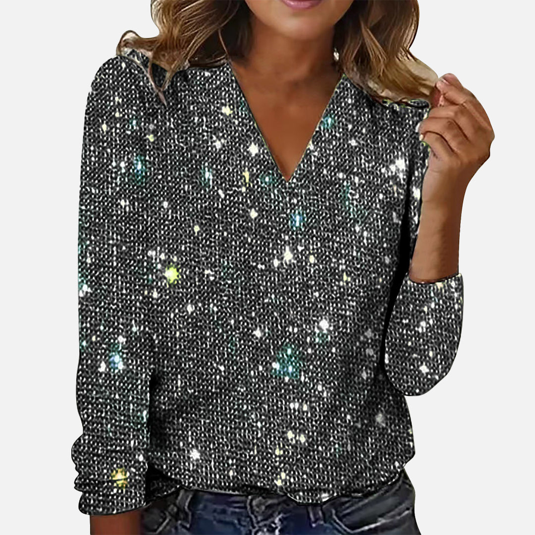Stella - Elegant Glitter Blouse
