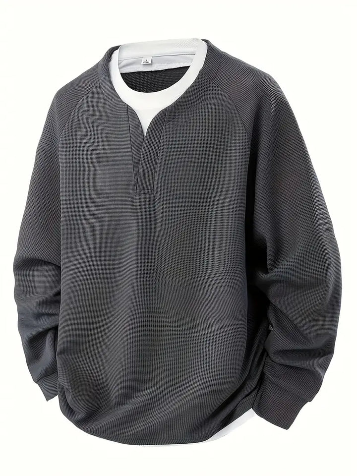 Ruben - Men's Waffle Optic Long Sleeve Shirt