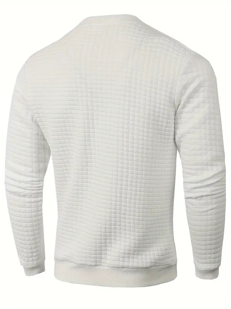 Brad - Bohemian Plaid Long Sleeve Sweater
