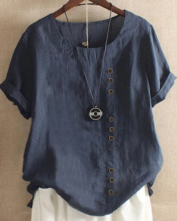 Gina - Comfy Short Sleeve Blouse