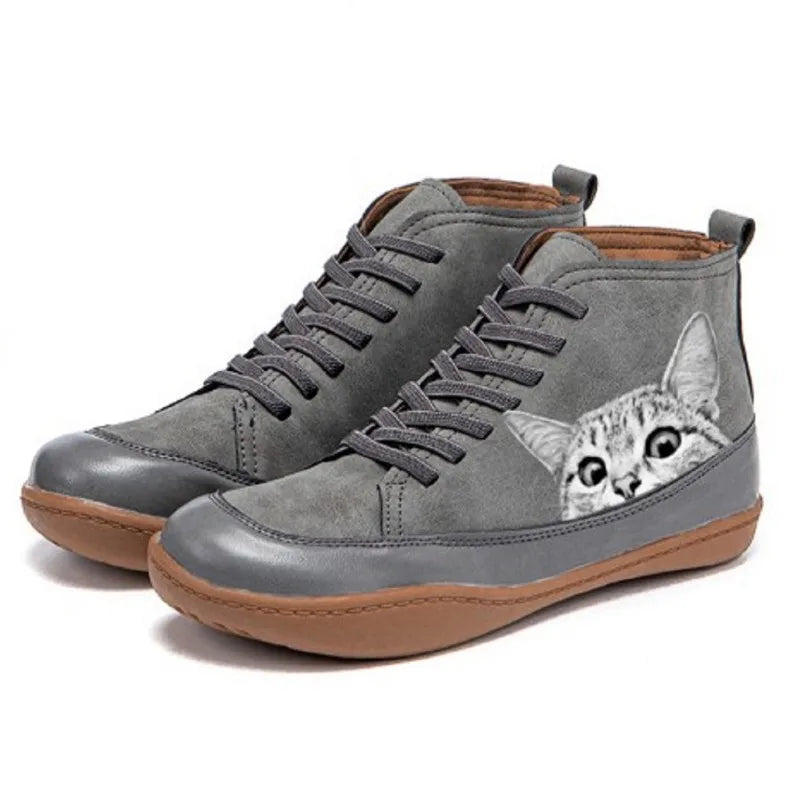 Cathy - Ankle Boots For Cat Lovers