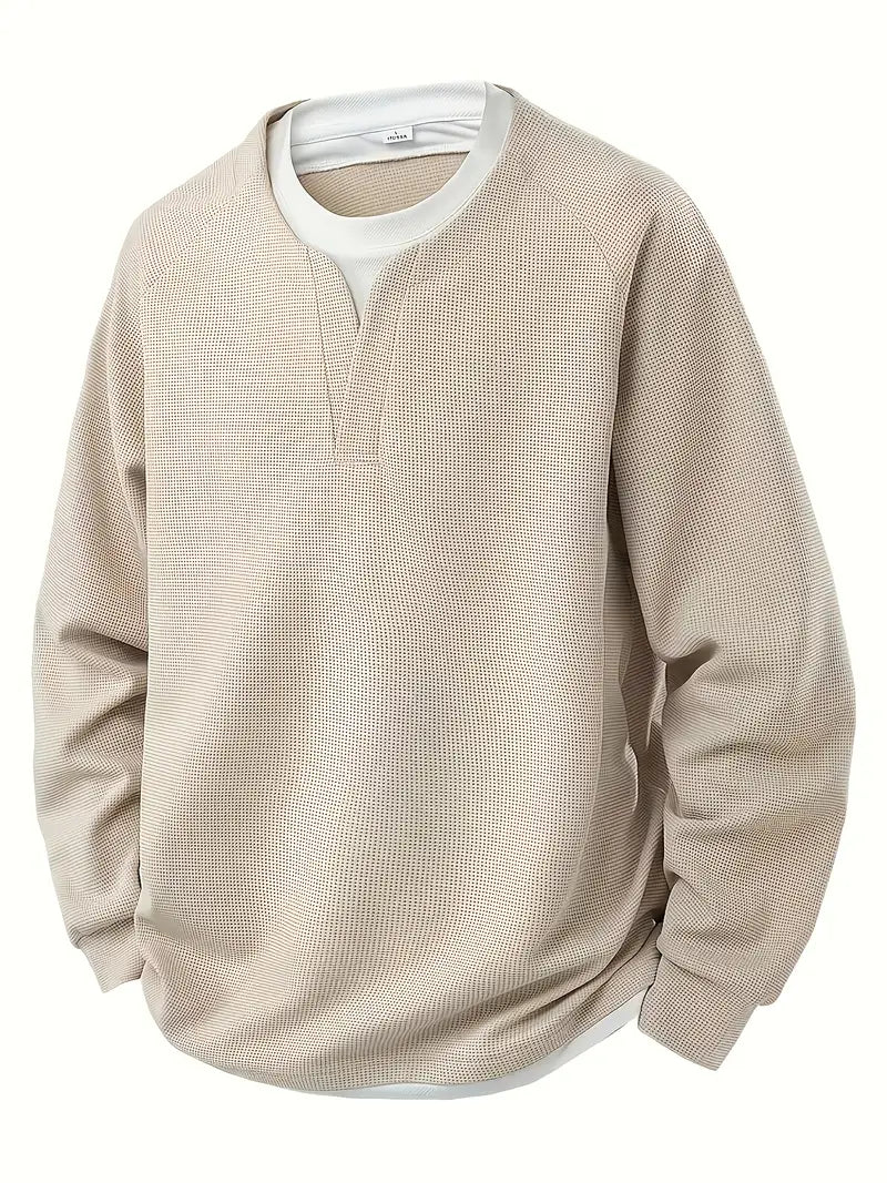 Ruben - Men's Waffle Optic Long Sleeve Shirt