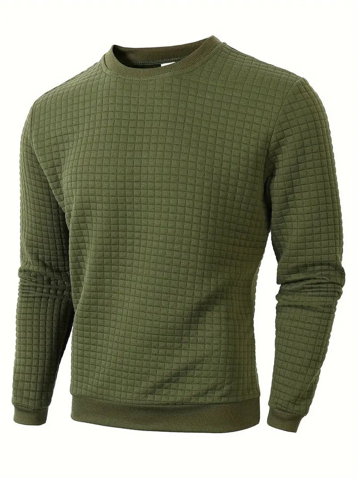 Brad - Bohemian Plaid Long Sleeve Sweater