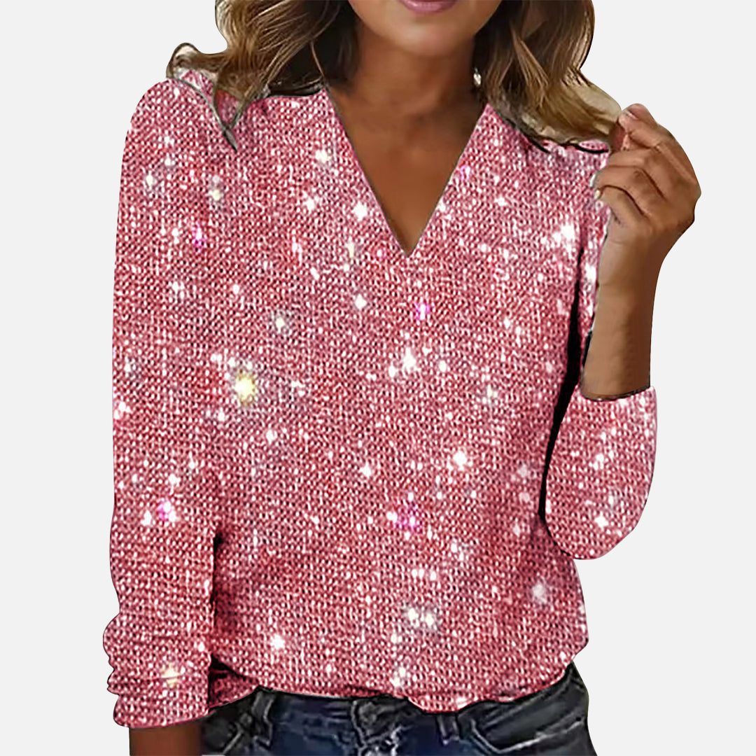 Stella - Elegant Glitter Blouse
