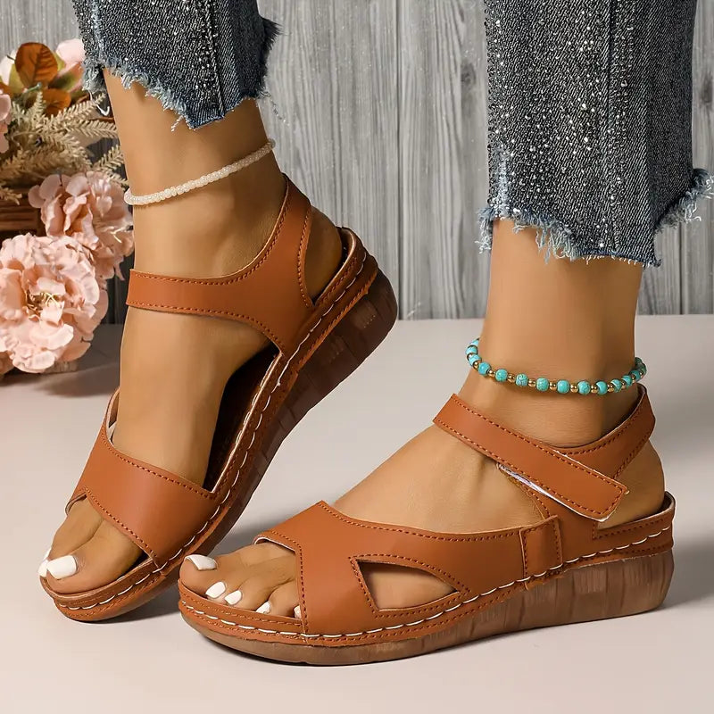 Andrea - Comfort Wedge Heel Sandals
