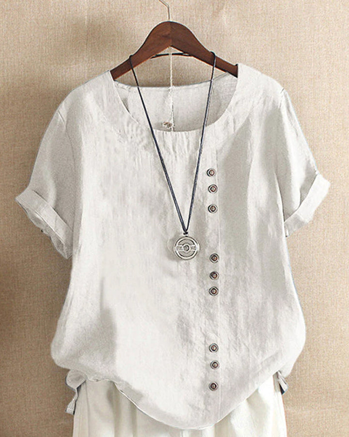 Gina - Comfy Short Sleeve Blouse