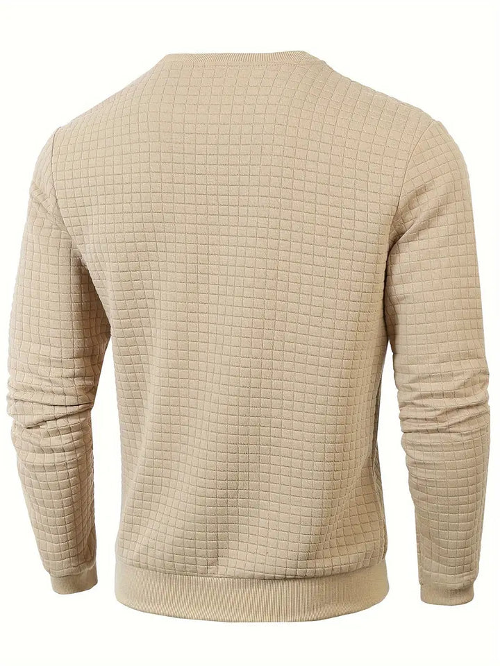 Brad - Bohemian Plaid Long Sleeve Sweater