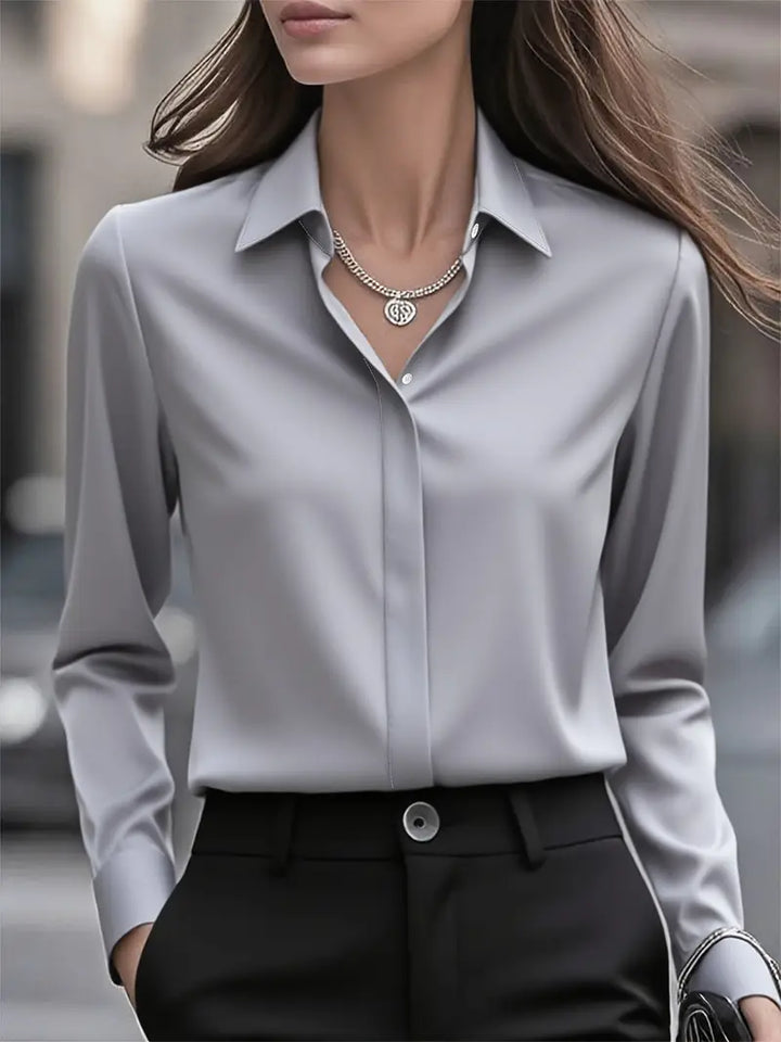 Estelle - Elegant Long Sleeve Blouse