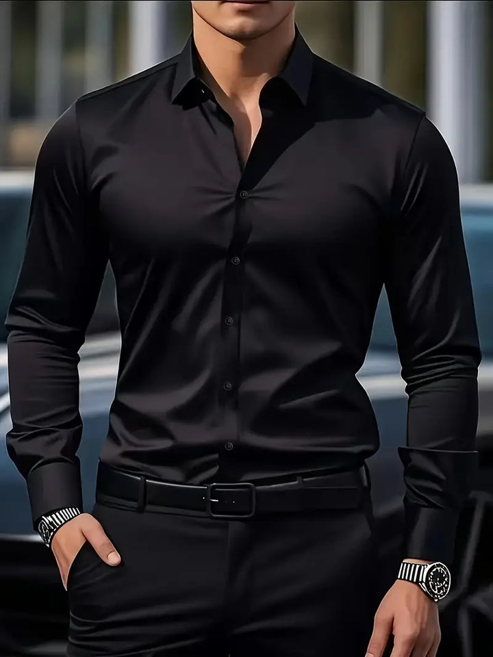 Marc - Mens's Classic Breathable Long Sleeve Shirt