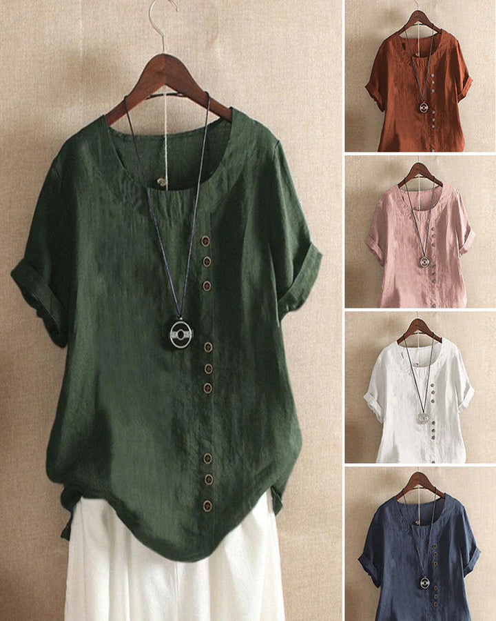 Gina - Comfy Short Sleeve Blouse