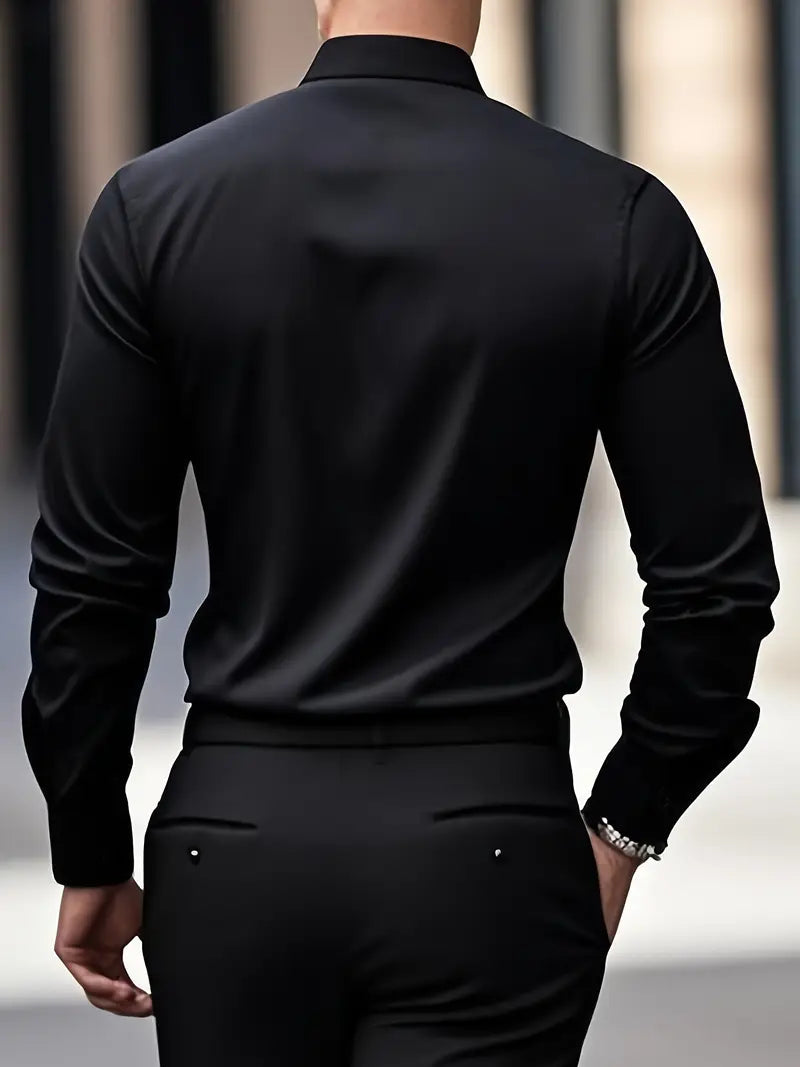 Marc - Mens's Classic Breathable Long Sleeve Shirt