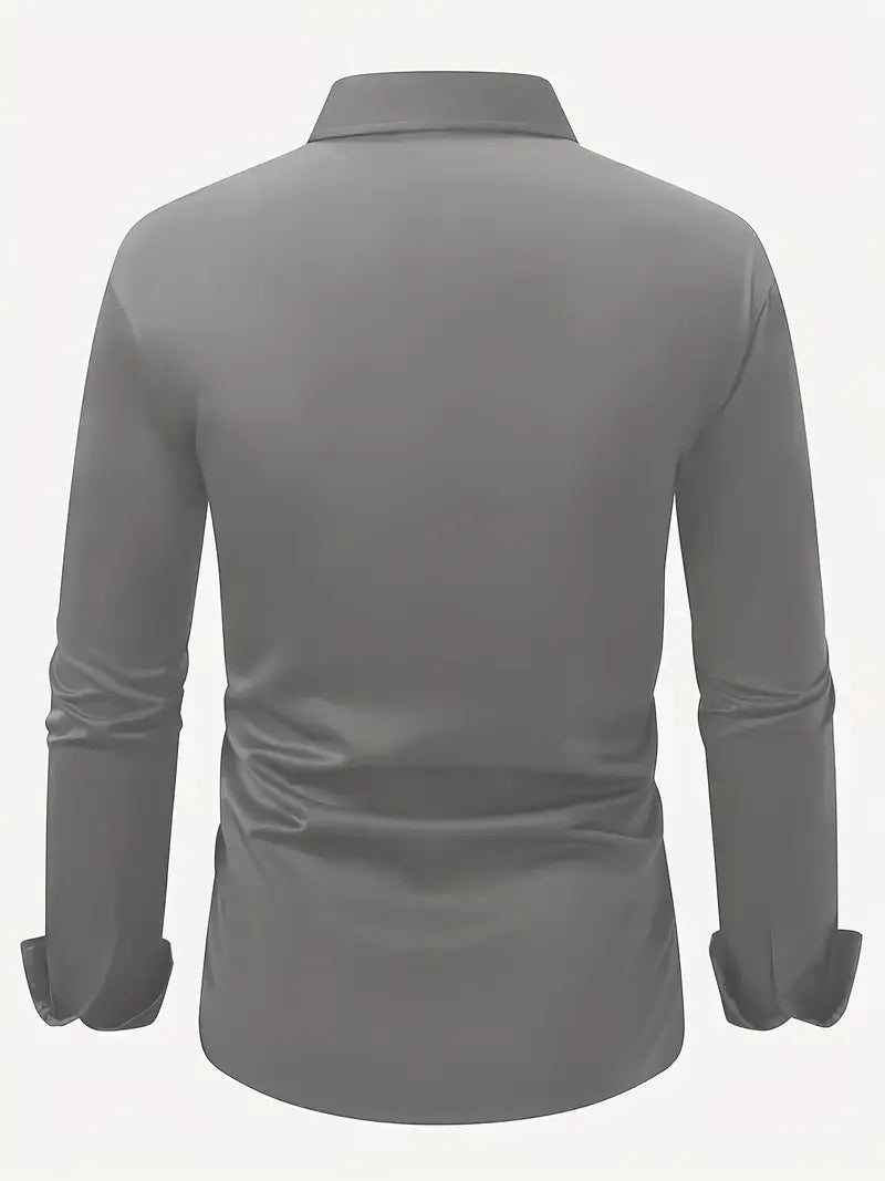 Marc - Mens's Classic Breathable Long Sleeve Shirt