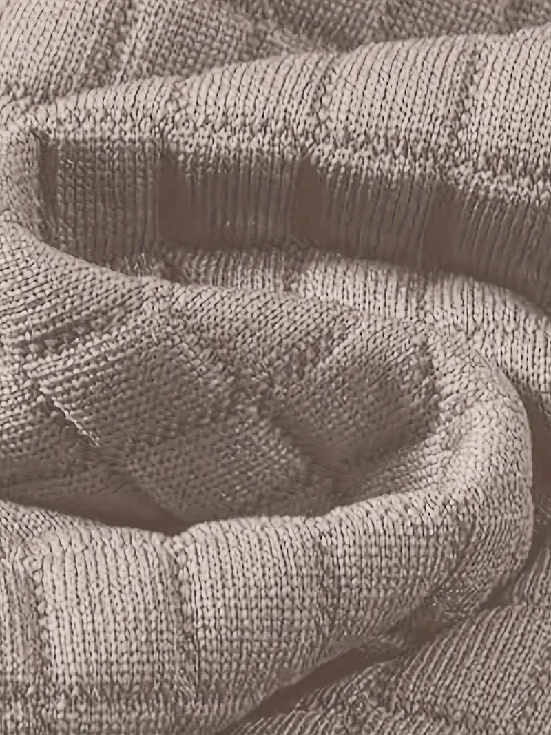 Luc - Textured Grid Hooded Sweatshirt