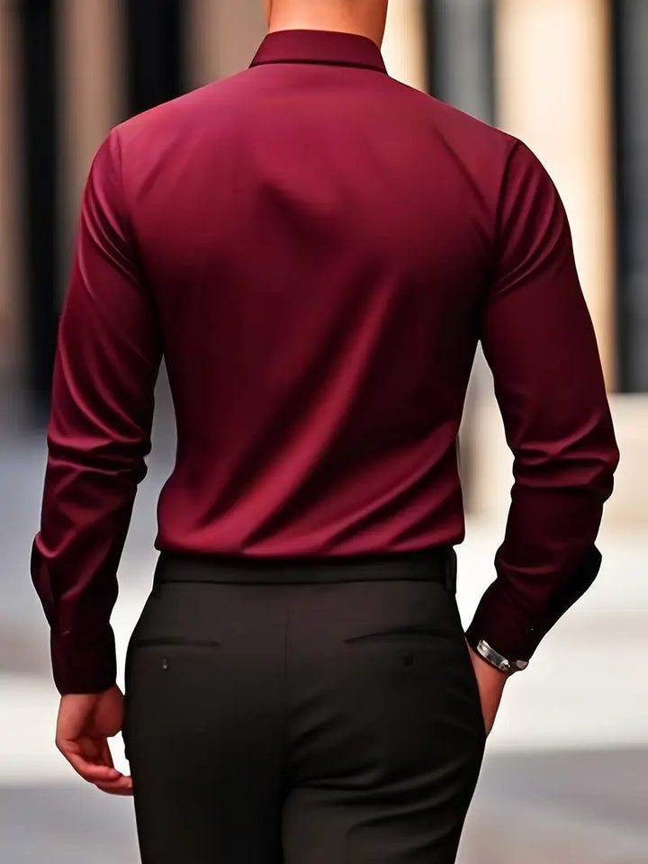 Marc - Mens's Classic Breathable Long Sleeve Shirt