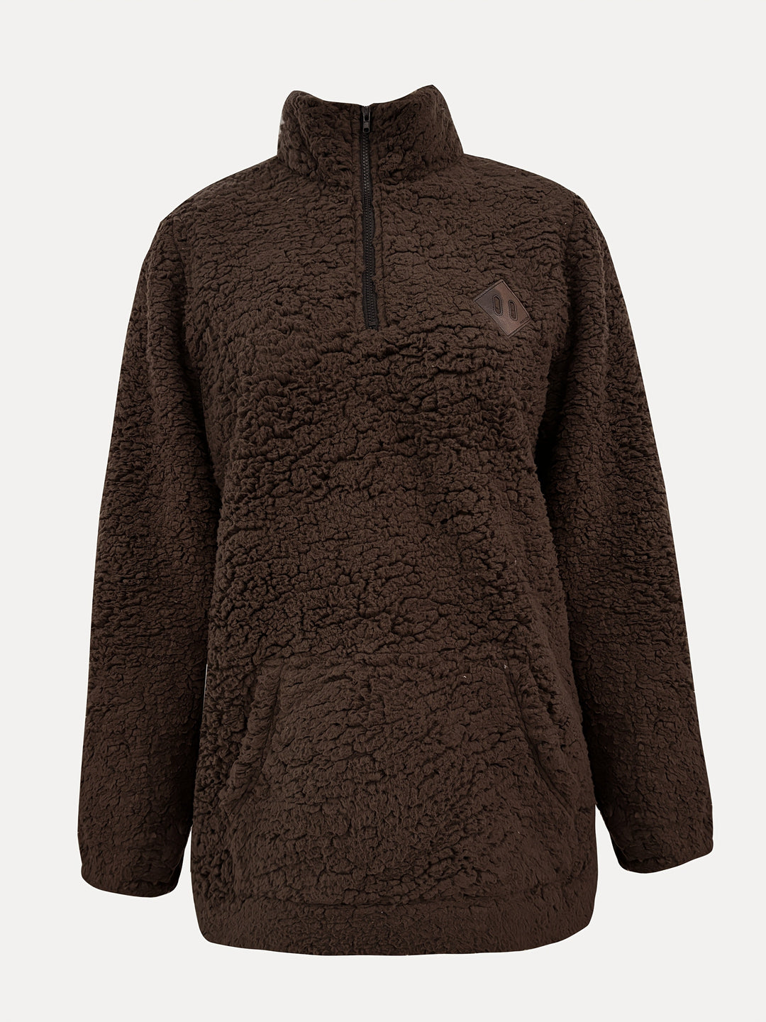 Sophie - Cozy Long Sleeve Fleece Half-Zip Sweatshirt