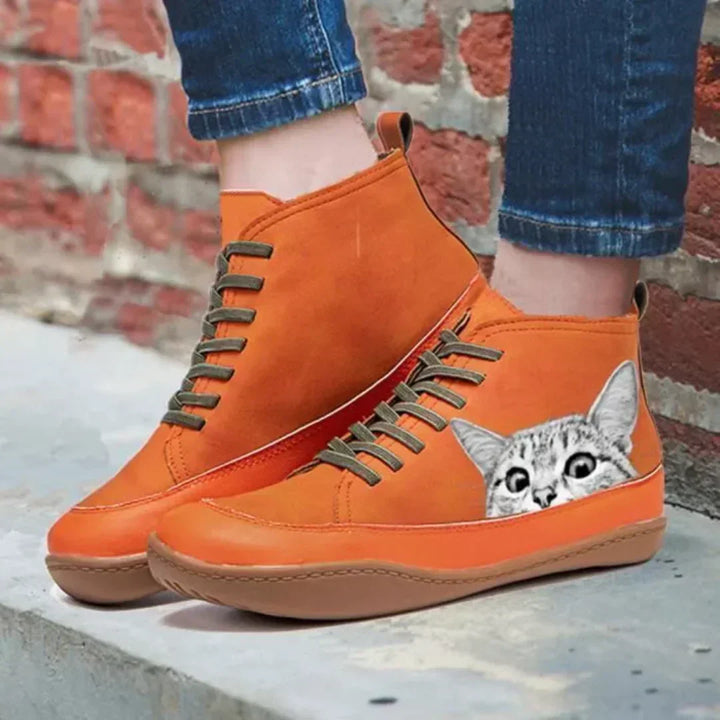 Cathy - Ankle Boots For Cat Lovers