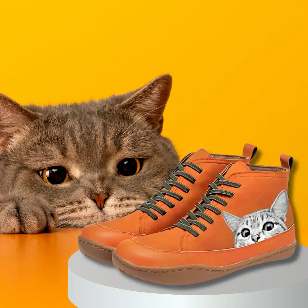 Cathy - Ankle Boots For Cat Lovers