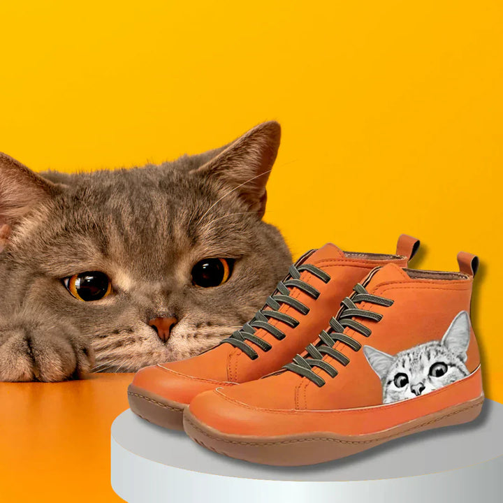 Cathy - Ankle Boots For Cat Lovers