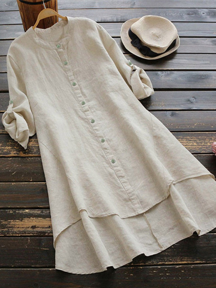 Elizabeth - Casual Linen Style Comfy Dress