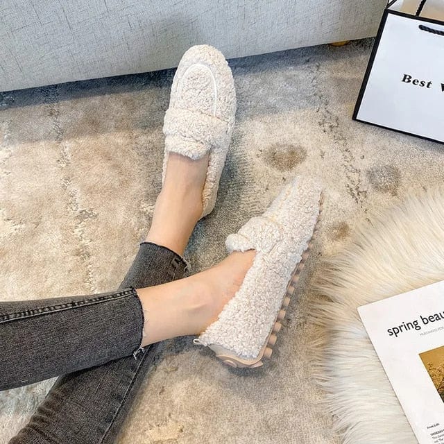 Shirley - Ultra Comfort Teddy Moccasins