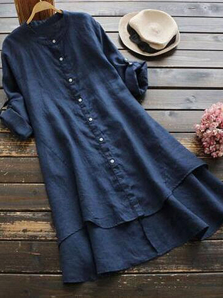 Elizabeth - Casual Linen Style Comfy Dress
