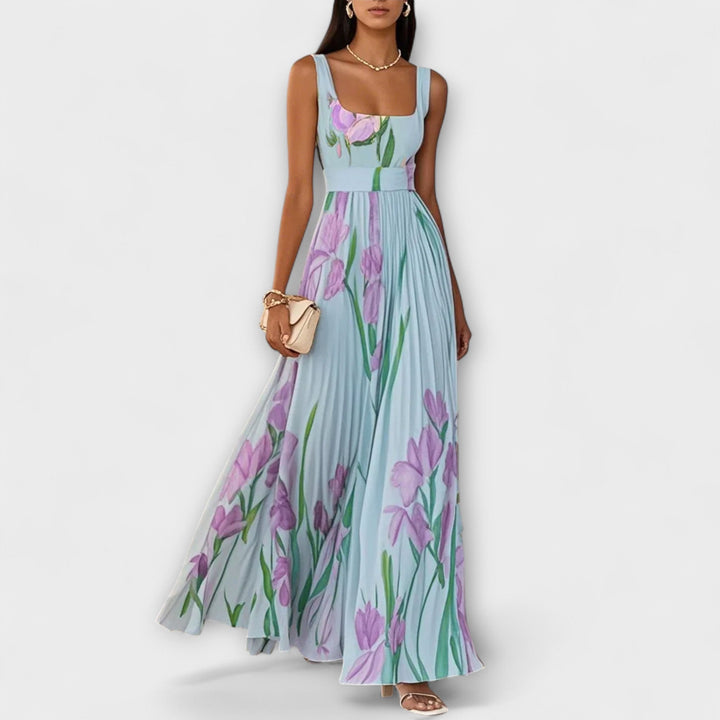 Genella - Elegant Dress With Flower Print