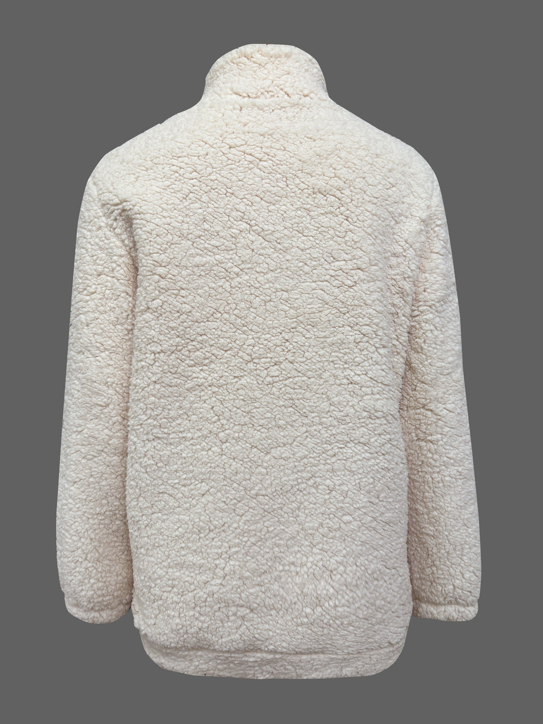 Sophie - Cozy Long Sleeve Fleece Half-Zip Sweatshirt