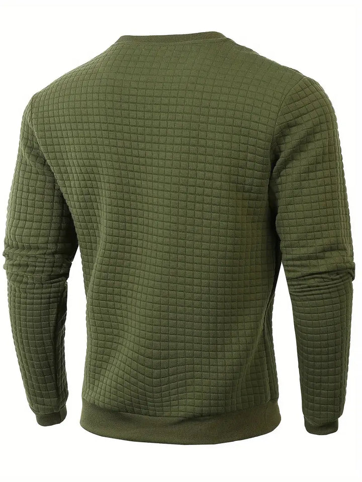 Brad - Bohemian Plaid Long Sleeve Sweater