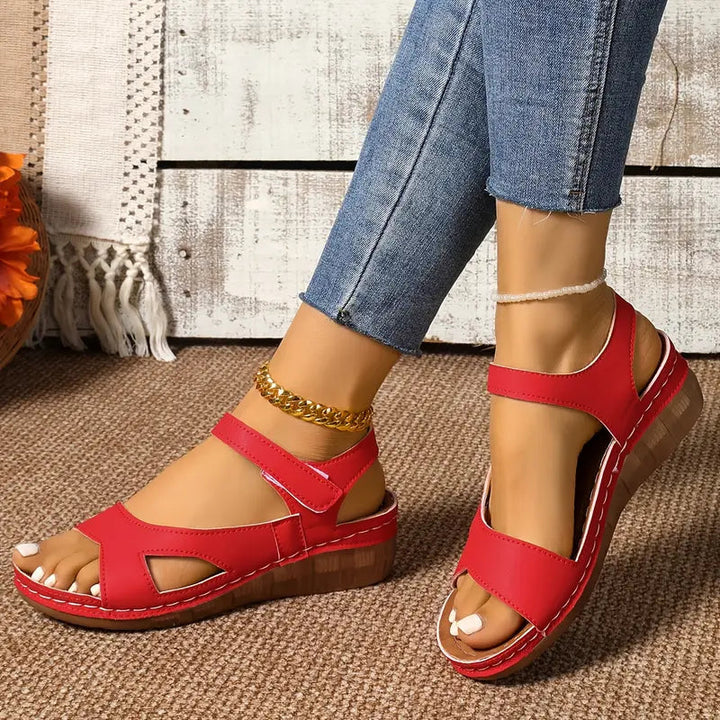Andrea - Comfort Wedge Heel Sandals