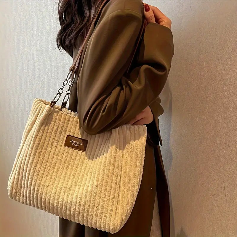 Vanessa - Modern Spacious Corduroy Bag