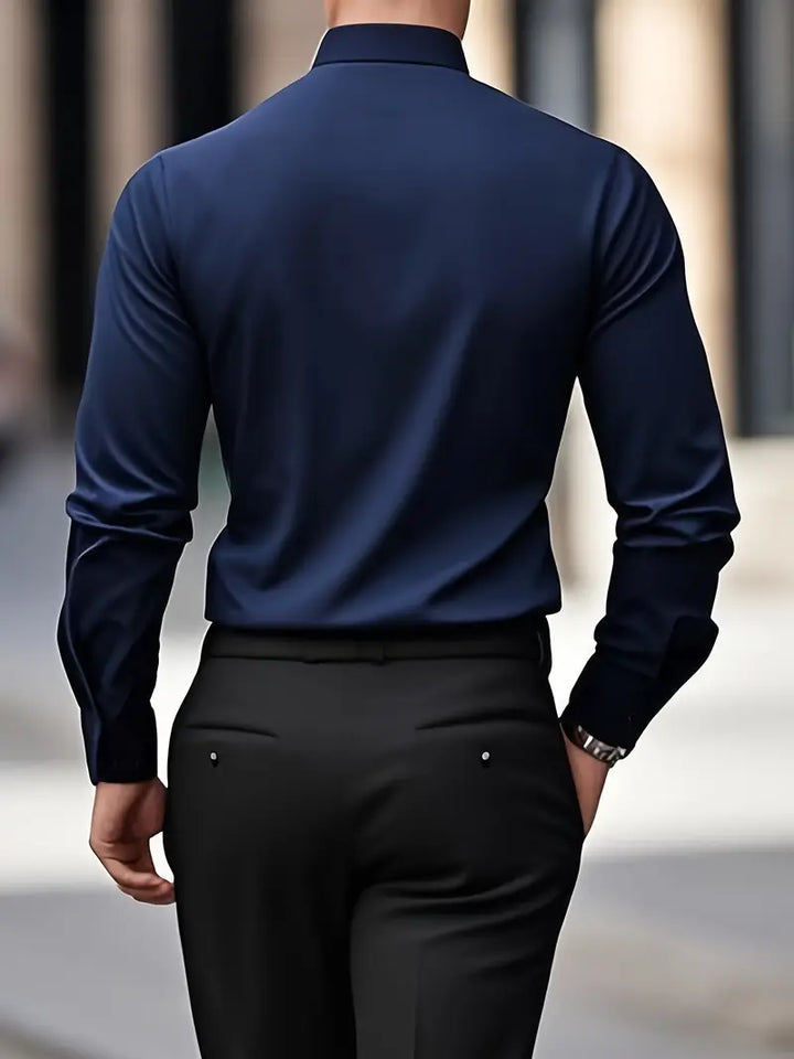 Marc - Mens's Classic Breathable Long Sleeve Shirt