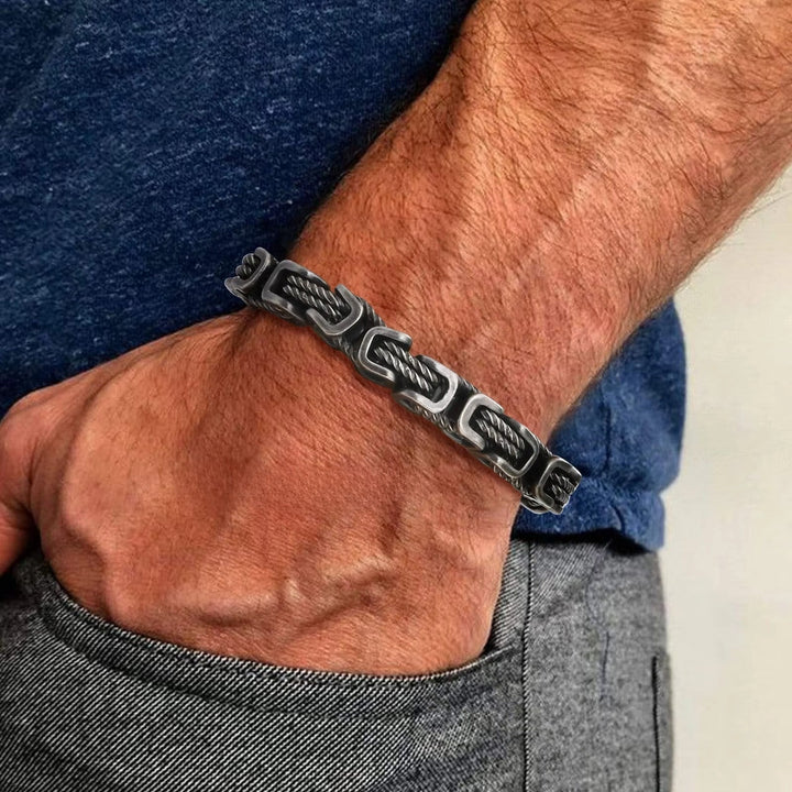 Marco - Men's Forged Chain Cuff