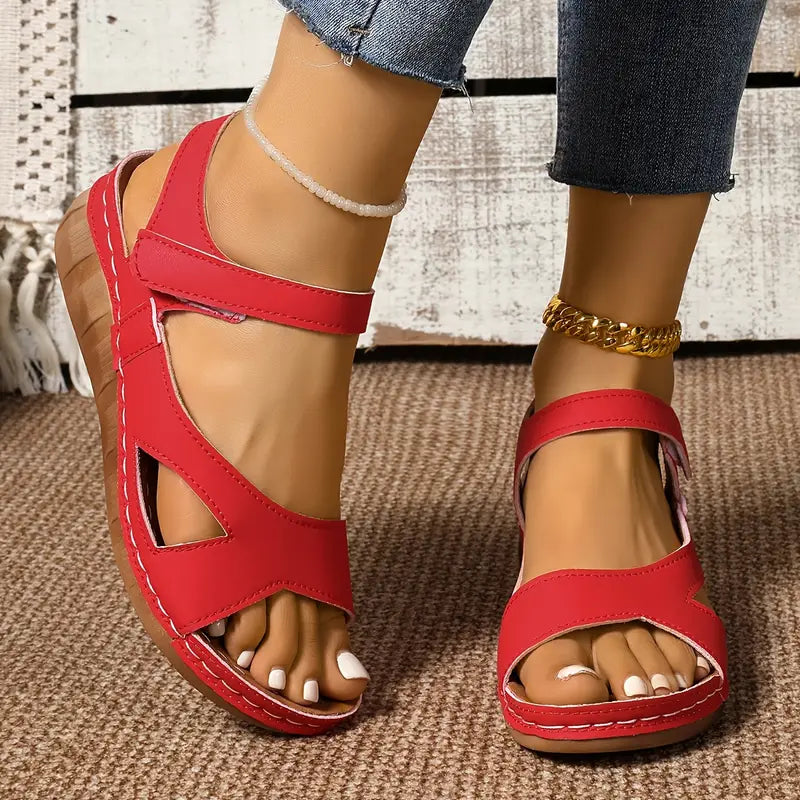 Andrea - Comfort Wedge Heel Sandals