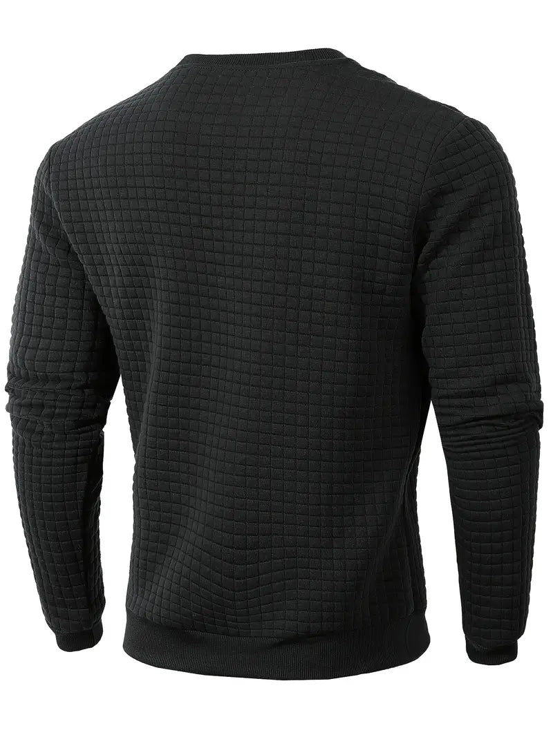 Brad - Bohemian Plaid Long Sleeve Sweater