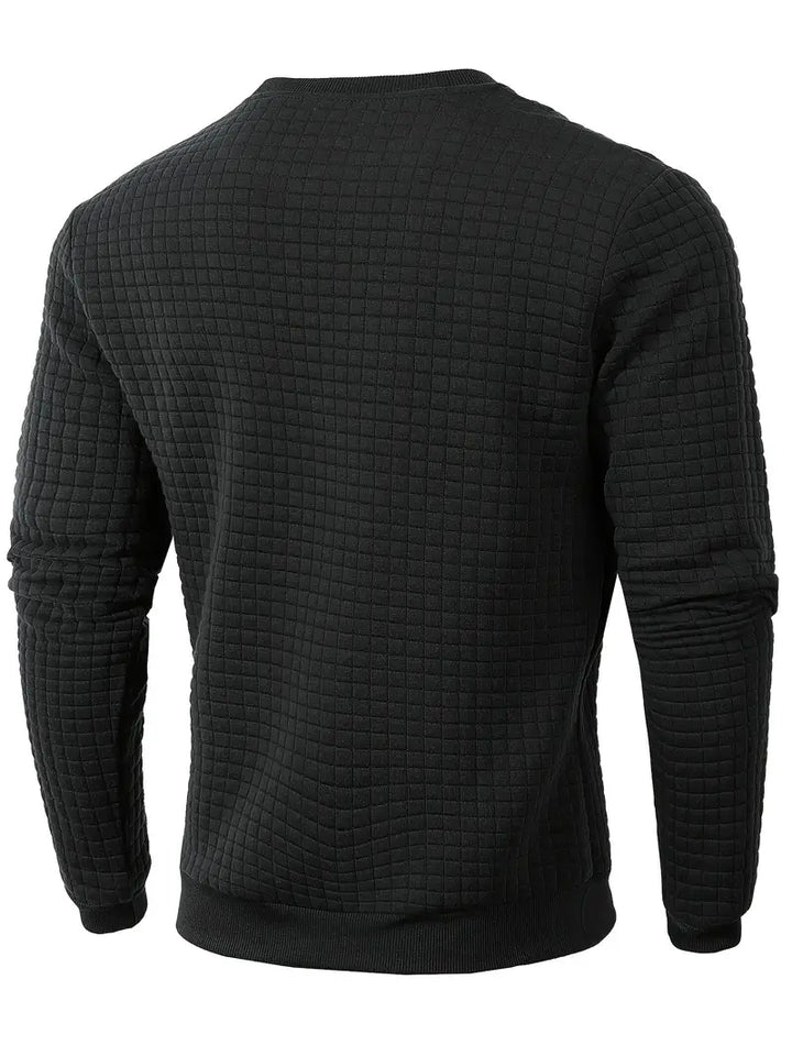 Brad - Bohemian Plaid Long Sleeve Sweater