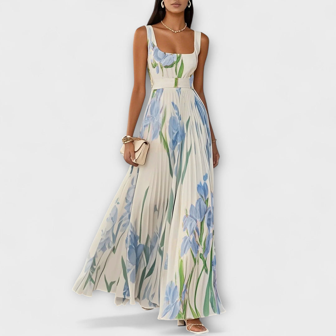 Genella - Elegant Dress With Flower Print