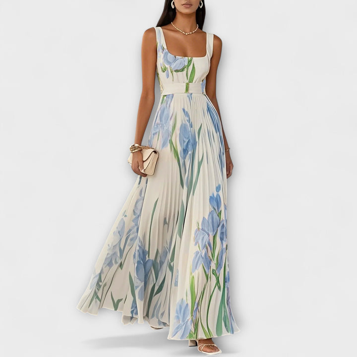 Genella - Elegant Dress With Flower Print