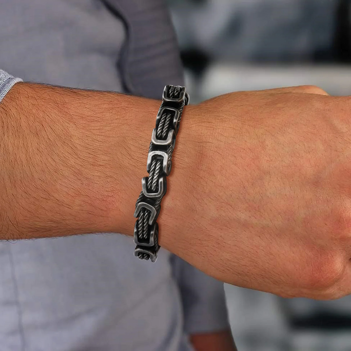 Marco - Men's Forged Chain Cuff