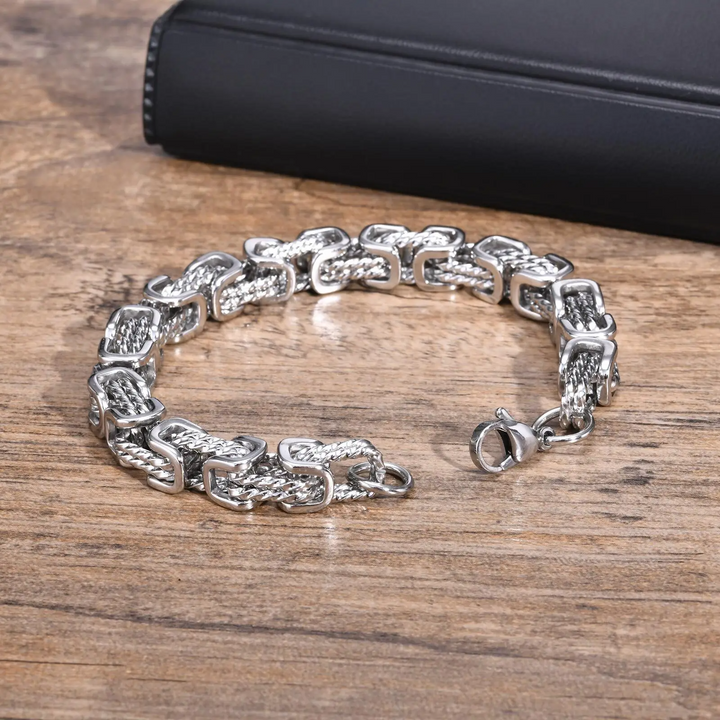 Marco - Men's Forged Chain Cuff