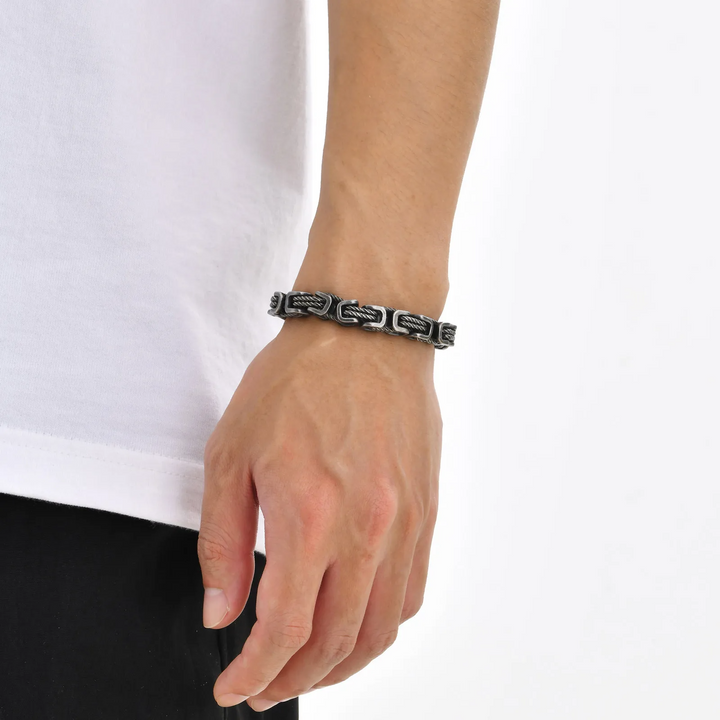 Marco - Men's Forged Chain Cuff