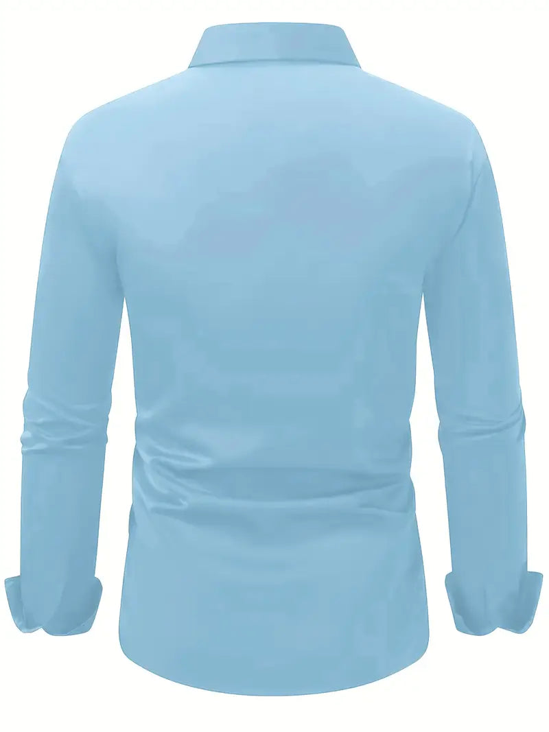 Marc - Mens's Classic Breathable Long Sleeve Shirt