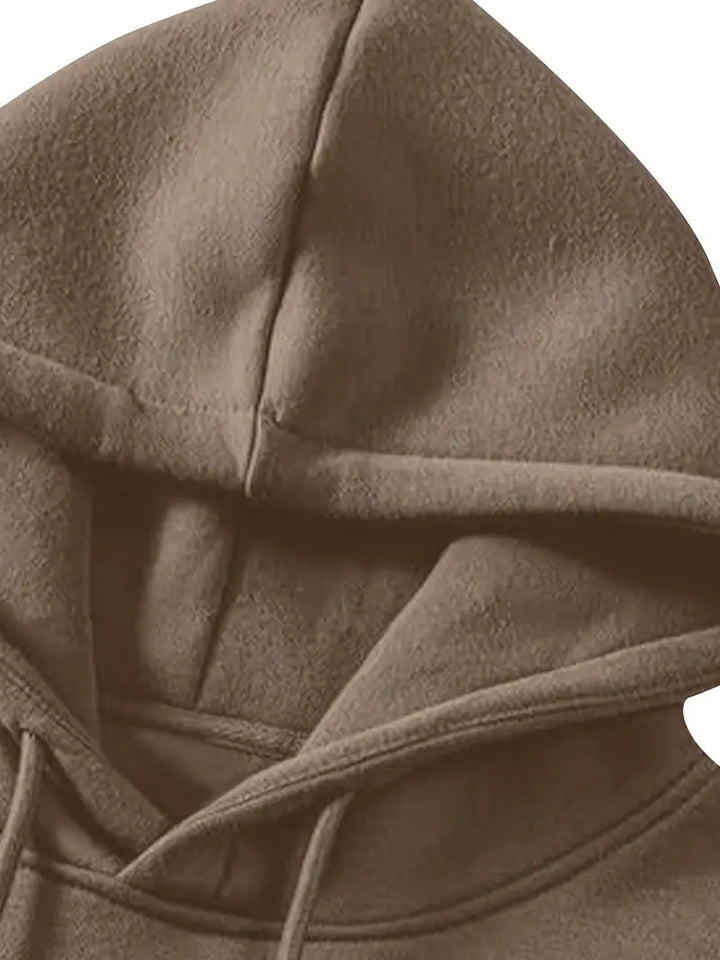 Luc - Textured Grid Hooded Sweatshirt