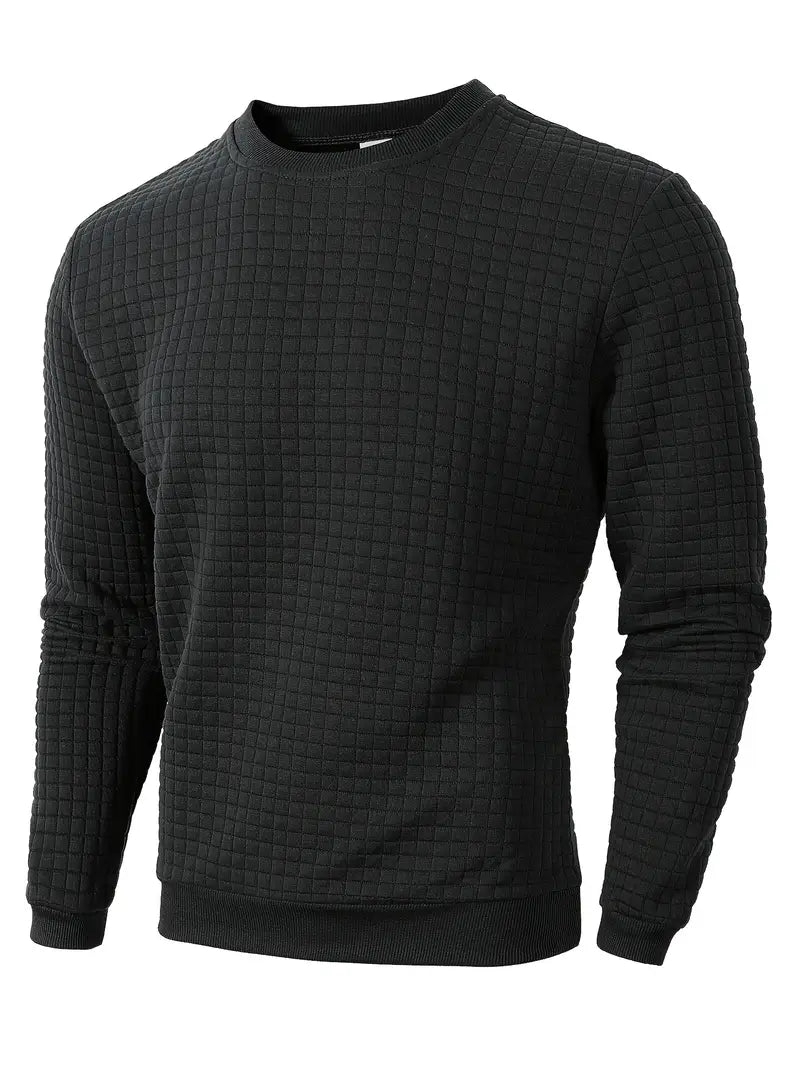 Brad - Bohemian Plaid Long Sleeve Sweater