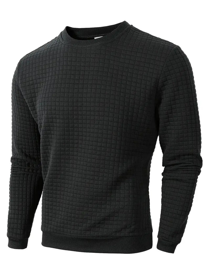 Brad - Bohemian Plaid Long Sleeve Sweater