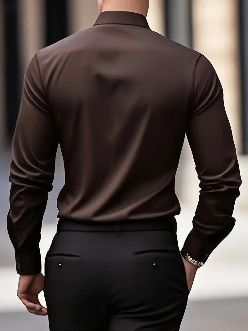 Marc - Mens's Classic Breathable Long Sleeve Shirt