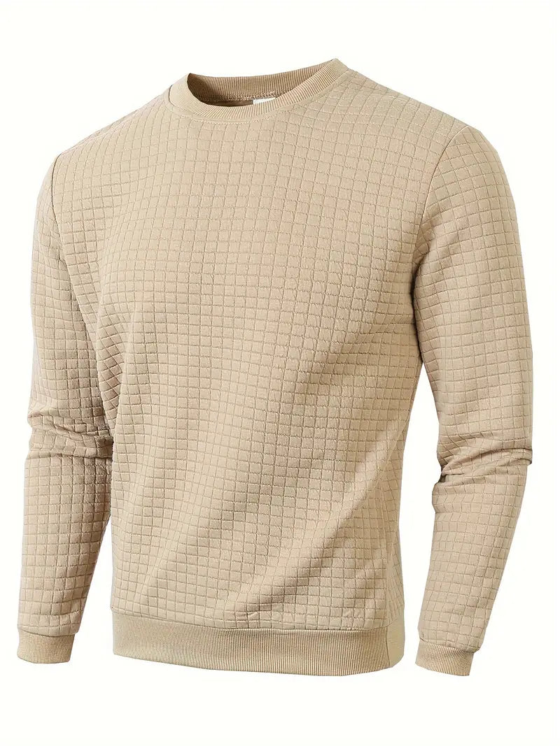 Brad - Bohemian Plaid Long Sleeve Sweater